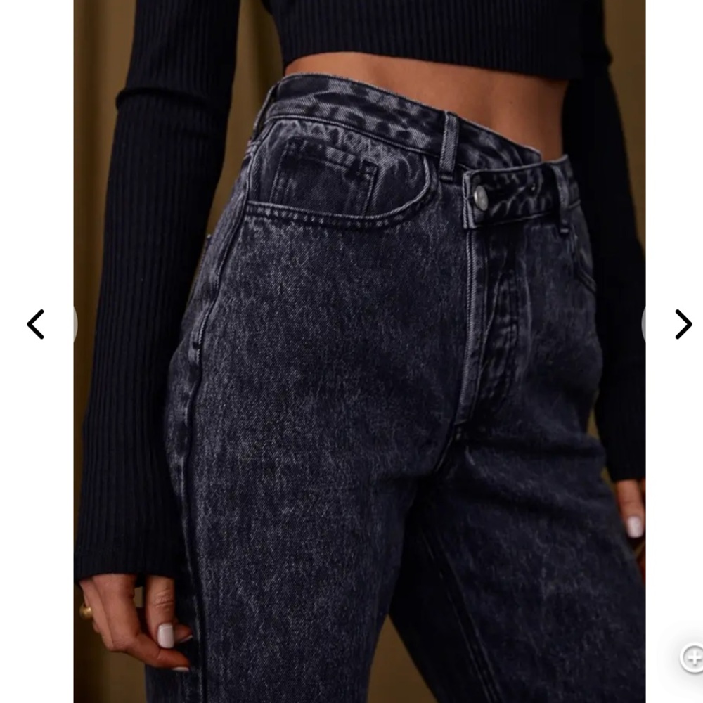 12th Tribe Black Boyfriend Jeans - Picture 2 of 7